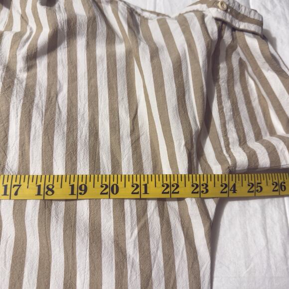 Madewell Women’s Size M Striped Mini Shirtdress Coastal Beach Summer Dress Shirt - Picture 14 of 15